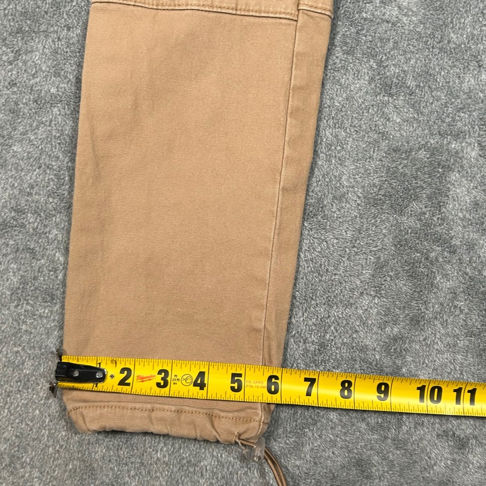 PacSun Mens Slim Fit Cargo Pants Tan Light Khaki Drawstring Elastic Waist Small - Picture 13 of 13